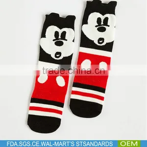 Wholesale Girl Knee High Children Socks Mickey Cartoon Socks thumbnail-4