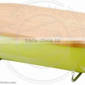 Biscuit Storage Box,bread Box,cookie Holder With Bamboo Lid thumbnail-1