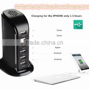 Practical Usb Socket Electric 6 Ports Usb Power Adapter Tower for Office thumbnail-6