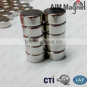 ISO/Reach,RoHs Thin Small Disc/cylinder N52 Neodymium Magnet thumbnail-1