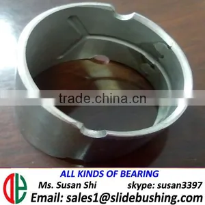 Bi Metal Bush With Flange SAE1010 SAE 792 Bimetal Bronze Bushing SWPB Bimetallic Bearing (steel+cooper+teflon) BPW Bimetal Bush thumbnail-5