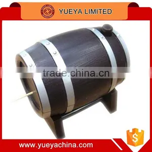 Creative Wine Barrel Designer Toothpick Holder Box Case thumbnail-1