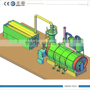 Simple Design and Low Price Waste Rubber Pyrolysis to Oil Plant thumbnail-1