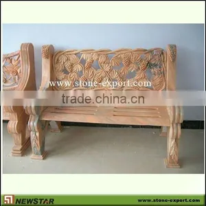 Newstar Carving Garden Marble Bench thumbnail-1