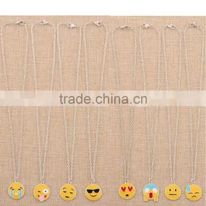 2016 Wholesale Handmake Fashion Stainless Steel Pendant Emoji Necklace Jewelry Manufacturer China thumbnail-6
