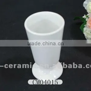 White Ceramic Mug no Handle thumbnail-1