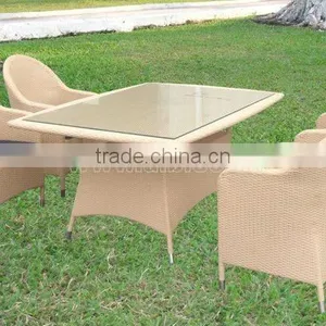 2012 Garden Dining Table Set/ 5 Pcs PE Wicker Dining Set thumbnail-1