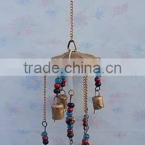 Decorative Antique Bell Hangings, Decorative Cast Iron Hanging Bells, Antique Hanging Bells, Indian Art Hanging Bells, thumbnail-1