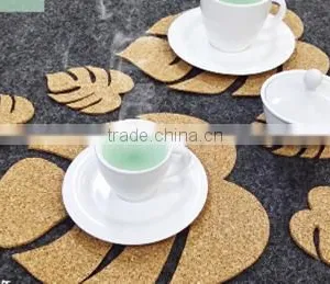 Leaf Shape Personalized Cork Place Mat thumbnail-2