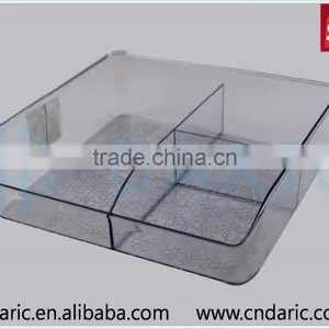 Fridge Plastic Storage Box With 3 Grids thumbnail-1