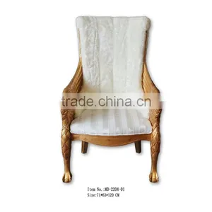 MD-2204-04 Antique Reproduction Chair With Black Velvet thumbnail-2