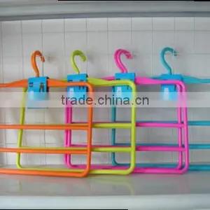 Thick Plastic Trousers Hanger-4tiers thumbnail-1