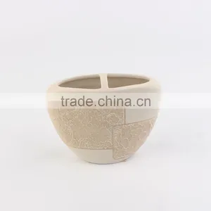 Cream-colored Elegant Hand-painted Ceramic Bathroom Accessories Home Decoration thumbnail-6