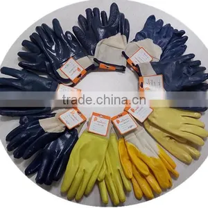 DDSAFETY Hot Sale Heavy Duty Oil Proof Nitrile Gloves With Jersey Liner thumbnail-6