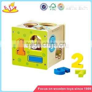 Wholesale Wonderful Baby Wooden Blocks Box Toy Educational Wooden Blocks Box Toy W12D002 thumbnail-2