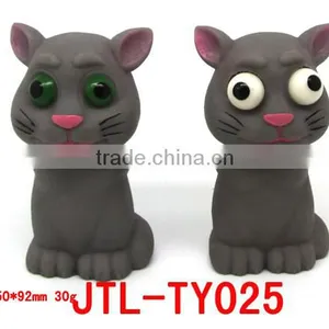 Promotional Plastic Rubber Pop-eye Animal Toys/Cat Toys thumbnail-1