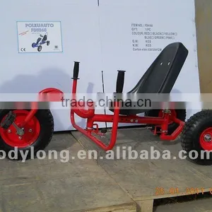 China Wholesale Cheap go Kart Metal Frames Three Wheels Wheel Barrow go Kart HD001 thumbnail-5