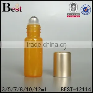 Hot Products 3ml 5ml Mini Orange Roll on Tube Bottle for Essentiao Oil Cosmetic Fragrance Perfume Roll on Glass Bottle thumbnail-2