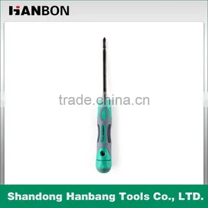 4'' 100mm Cr-V Dual-Functional Screwdriver With Plastic Handle thumbnail-1