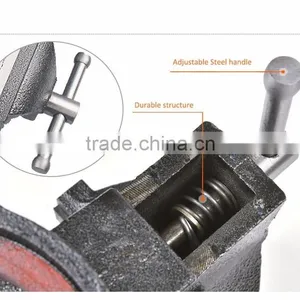 5" Heavy Duty Adjustable Bench Vise thumbnail-3