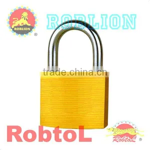 Satin-Brass Iron Padlock thumbnail-1