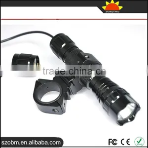 Wholesale WF-501B Q5 LED Tactical With Remote Controlled Flashlight Torch Kit thumbnail-1