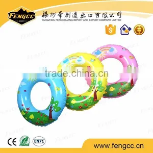 EU Market Safty PVC Printing Cartoon Inflatable Baby Swimming Neck Ring thumbnail-1