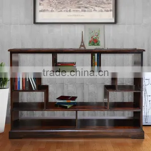 Bookcase Iberia Walnut Teak Wood Furniture thumbnail-1