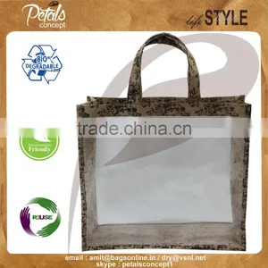 Promotional Tote - See Through Tote - PVC Tote - Jute Tote From India thumbnail-4