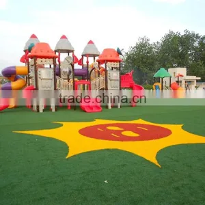 Perfect Artificial Grass Stem Grass Model Coffee Color, Four Colors With Curlve Yarn Below, SGS Certification. thumbnail-4