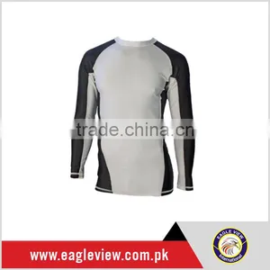 White & Black Rash Guard thumbnail-1