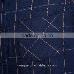 New Design Blue Check Cotton Ethnic Fabric thumbnail-5
