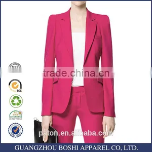 Guangzhou Factory Woman Jackets Apparel For Ladies Formal Blazer OEM thumbnail-1