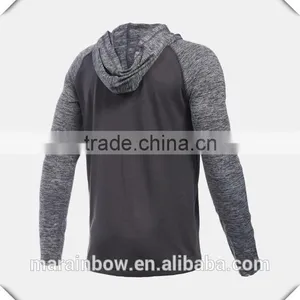 New Design Mens Lightweight Pullover Hoodie Contrast Long Sleeve Hoodie T Shirt Outdoor Performance Hoodie Jacket Sports Wear thumbnail-2