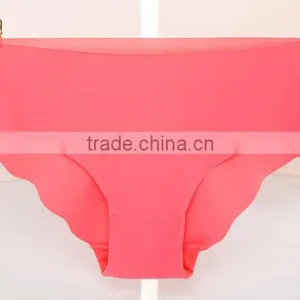 Customized Your Own Brand Lady Briefs Plain Solid Color 72%Polyester 28%Spandex Soft Healthy High Cut Seamless Women Underwear thumbnail-5