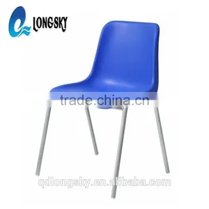 LS-4004 New Plastic School Chair With Steel Frame PP Cheap Plastic Restaurant Chair thumbnail-2