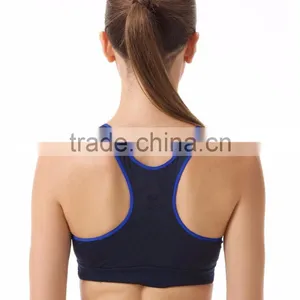 Factory Wholesale Custom Comfortable Dry Fit Fitness Bra Best Sports Bra thumbnail-3