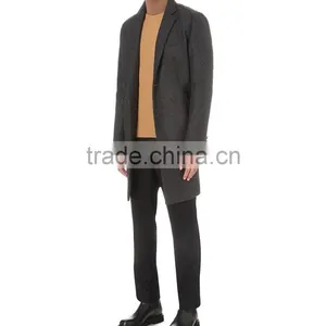 Crew Neck Yellow Color Knitted Jumper Korean Men Sweater With Biker-Inspired Zipper On Cuffs thumbnail-4