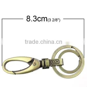 Custom Antique Bronze No Fade Color Swivel Lobster Clasps For Key Ring thumbnail-2