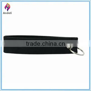 Felt Soft Touch Key Strap With Split Metal Key Ring, Metal Grommet thumbnail-1