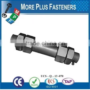 Made In Taiwan Stainless Steel Xylan Coated Colored Stud Bolts With Hexagon Nuts thumbnail-6