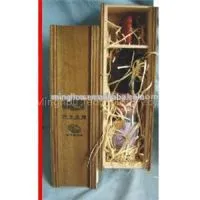Wholesale Single Bottle Wood Wine Gift Box For 750ml Bottle MH-WB-15018 thumbnail-1