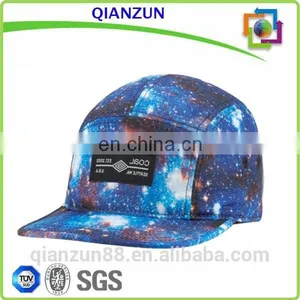 Latest Customized 5 Panel Jocky Cap All Over Digital Printing Silk Lining Nylon thumbnail-3