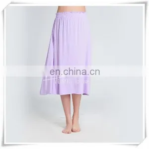 Ladies' Bamboo Knee Length Knitting Silky Soft Skirt Green Material New Tech. thumbnail-3