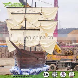 Theme Golf Decor Pirate Ship Statue For Sale thumbnail-1