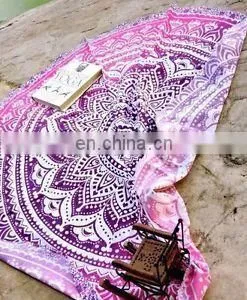 Indian Round Mandala Beach Throw Hippie Yoga Mat Towel thumbnail-1