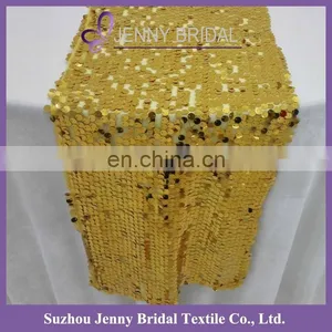 SQN#32 Hot Sale Glitter Gold Sequin Table Runner thumbnail-1