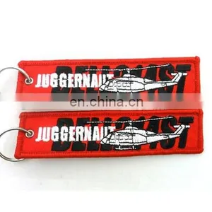 2017 Custom Embroidered Keychain Embroidery Keytag Keyring thumbnail-1