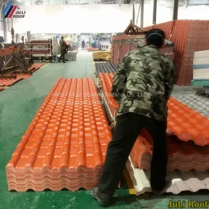 High Quality Colorful Technical Design ASA Synthetic Resin Terracotta Roof Tile thumbnail-3