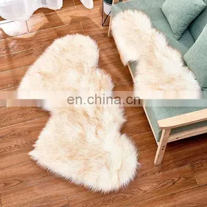 Custom Luxury Carpet White Faux Fur Area Rug for Bedroom thumbnail-2